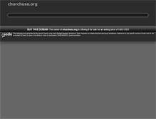 Tablet Screenshot of churchusa.org